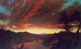 Frederic Edwin Church Oil Painting Repro Twilight Wilderness