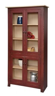  Cabinet Hutch Pantry Bookcase Country Kitchen Cottage Furniture