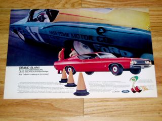 1969 FORD TORiNO COBRA PRINT AD   poster/sign/Fairlane/GT/JET/428 V8