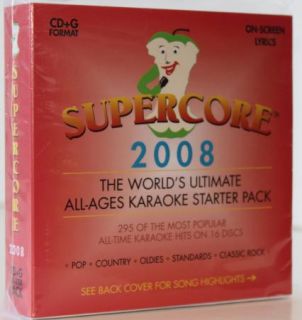 GREAT SONGS KARAOKE CD+G 16 DISC SET 2008 SUPERCORE!! COUNTRYS,POP