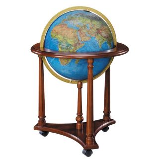  Illuminated Blue Ocean World Globe In Floor Stand from Brookstone