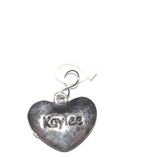 Ganz Puffed Heart Personalized Charms or Pendants Letter K Names