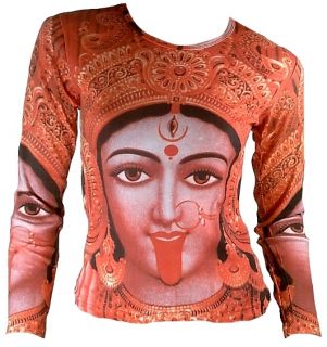 Hindu Götter Goa Trance Rave Hippie Tattoo Long T Shirt XS s M L 34