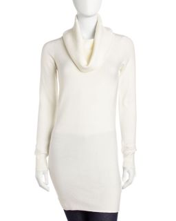 French Connection Baby Soft Cowl Neck Tunic Winter White