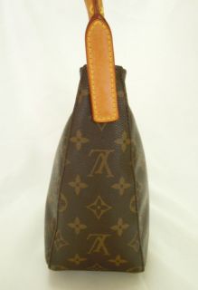 Louis Vuitton Monogram Looping mm Tote Shoulder Bag M51147 Authentic