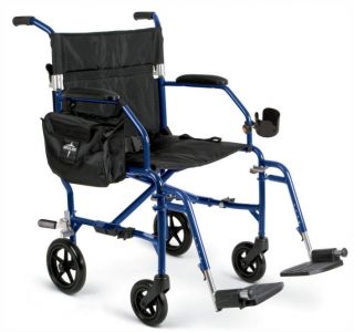 Medline Freedom 2 Ultralight Lightweight Transport Chair Wheelchair