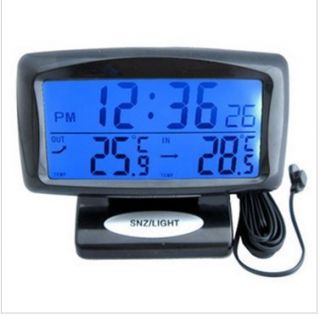  Digital in Out Thermometer Temperature Clock Weather Forecast