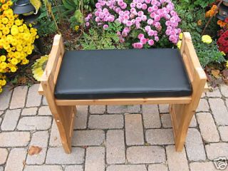 Cedar Wood Kneeling Pad Bench Sitting Garden Seat