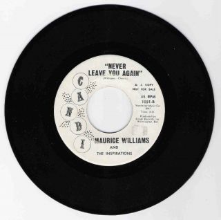 Maurice Williams The Inspirations Never Leave You Again on Candi VG