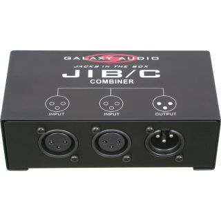 Galaxy Audio Jib C XLR Microphone 2 to 1 Combiner Box