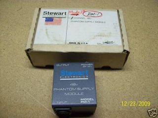 Stewart Electronics 48V Phantom Supply Module PM 1