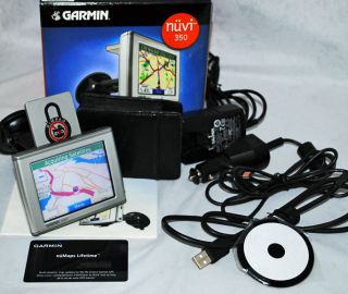 Garmin Nuvi 350 Automotive GPS Bundle with Lifetime Map Updates EXC