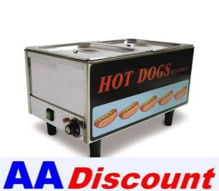  Hot Dog Steamer Bun Warmer 17133 TS 9999 30 Hot Dogs 50 Buns