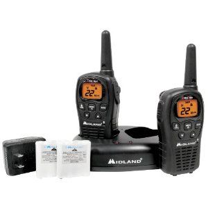 Midland LXT500VP3 24 Mile 22 Channel FRS GMRS Two Way Radio Pair 3 yr