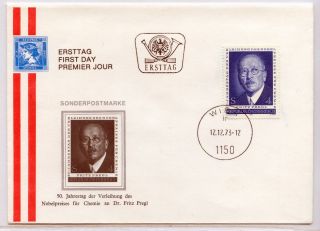 CC678 Fritz Pregl Chemistry Nobel Prize Austria 1973