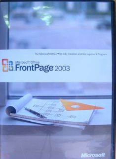 Microsoft Office Frontpage 2003 Web Design 392 02321 in DVD Case