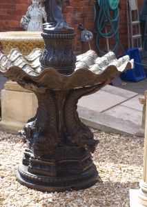 Large Bronze Water Feature Fountain Lady Pouring Jug