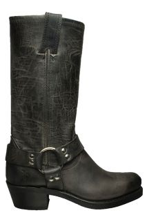 Frye Womens Boots 12R Harness Charcoal Grey 77300 Leather Sz 9 M