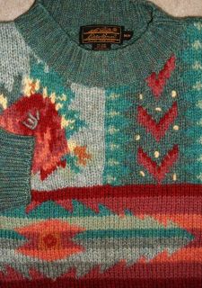 Womens Eddie Bauer Wool Mock Neck Sweater Size M
