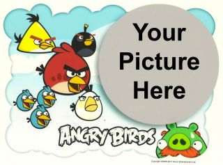 Angry Birds Photo Frame Edible Image Icing Cake Topper
