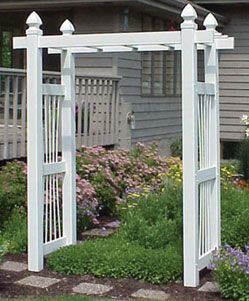 This Dura Trel arbor is perfect for climbing roses, flowering or grape