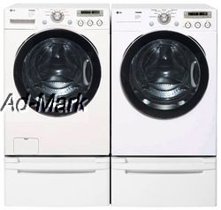 LG Steam Washer and Dryer WM3550HW and DLGX3551W