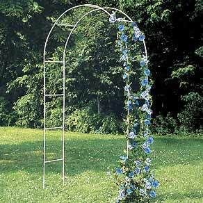 Steel Metal Arched Garden Trellis 7 ft 10 in High New