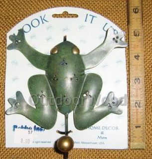 Metal Frog Hook Coat Garden Tools Keys Towels New