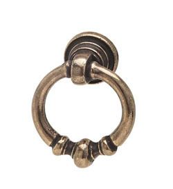 Furniture Hardware Drawer Ring Pull Knob Antique Brass