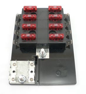 Per 061 ATO ATC Fuse Block Panel 8 Gang 12 Volt Blade Style Fuses with