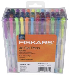 New Fiskars 12 27457097 Gel Pen 48 Piece Value Set