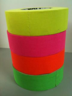50 yds Flourescent Gaffers Tape 5 Colors Available