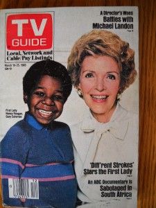 TV Guide DiffRent Strokes Gary Coleman Nancy Reagan