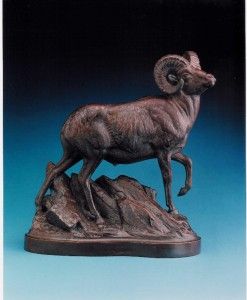 kent ullberg original sculpture of bighorn sheep