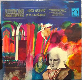 Wand Beethoven Missa Solemnis 2 LP VG HB 73002 Vinyl 1972 Record