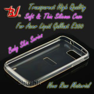 Soft Silicone Skin Case for Acer Liquid Gallant E350 Clear
