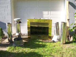 Gas Fireplace Insert and Stacks