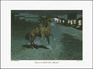Frederic Remington Poster 1941 Argument with the Town Marshall John