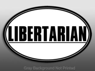 Oval Libertarian Sticker Decal Liberty Stickers Galt