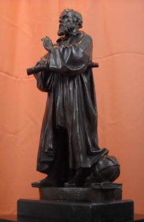 Galileo Galilei Bronze Statue Sculpture Uffizi Astronomer Scientific