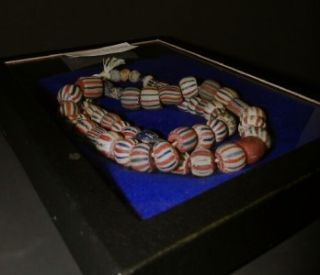  CHEVRONS TRADE BEADS FROM CUYUGA CASTILE SITE GENOA NEW YORK 1680 1730