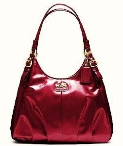  MAGGIE PATENT LEATHER HOBO SHOULDER BAG ORCHID NWT FREES&H MSRP $378