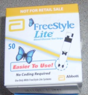 100 Freestyle Lite Glucose Strips Exp 06 13