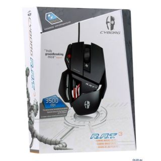 Mad Catz Cyborg R.A.T. 3 Optical Gaming Mouse for PC and Mac