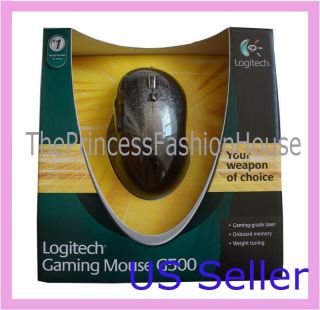  in Box Logitech Gaming Mouse G500 USB Laser Programmable PC Mac