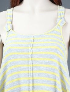 nwt free people striped frenchie tunic tank in heather