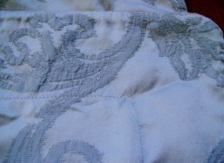 FRETTE SILK AND COTTON BLUE TOILE EMBROIDERED PILLOW SHAM MADE IN