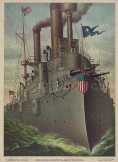 Rear Admiral George Dewey Flagship Olympia American Navy Steamship
