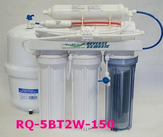 Output 150 GPD 5 Stage Reverse Osmosis Dual Outlet Ro Di System RQ