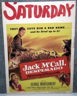 Jack McCall Desperado Orig Movie Poster George Montgomery